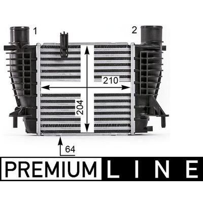 Turbo Radyatörü  Nissan Tiida (C11X/SC11X)(02.2007->)  MAHLE CI 533 000P