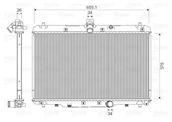 Su Radyatörü  VALEO 735400  16400 22160 71746849 1770079J50 17700-79J50