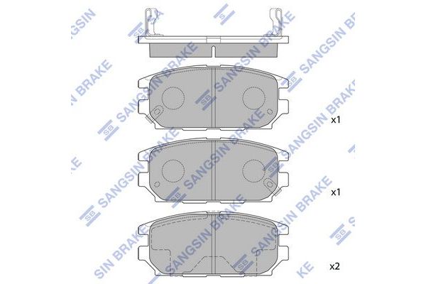 Fren Disk Balata Arka Mitsubishi Galant 4/5 Kapı (E50)(1993->)  SANGSIN SP1069