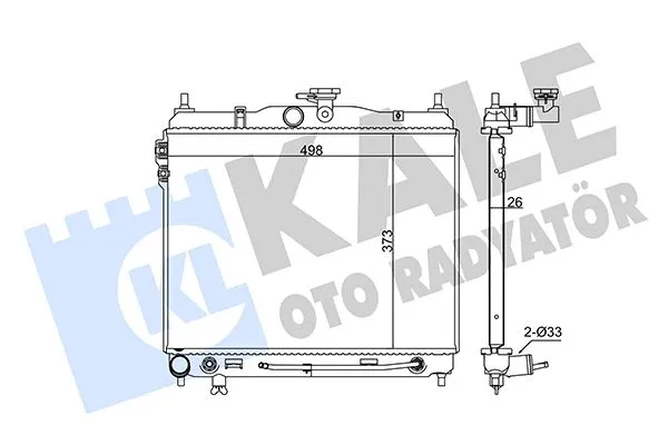 Su Radyatörü  Renault Talisman (11.2015->)  KALE 346125