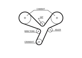 Triger Kayışı  GATES 5643XS  MD358549 243123B000 1145A065 MD358540