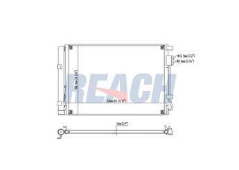 Klima Radyatörü  MANDO DC976061W000  976061W000 976061W001 976061W050
