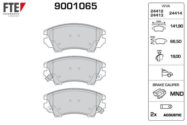 Fren Disk Balata Ön MG Marvel R (12.2021->)  FTE 9001065