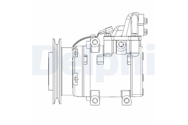 Klima Kompresörü  Ford Ranger (ET)(08.2006->)  DELPHI CS20524