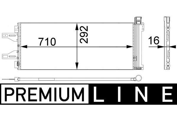 Klima Radyatörü  Peugeot Boxer (333) P.Van, Camlı Aks:3450mm (2007->)  MAHLE AC 368 000P