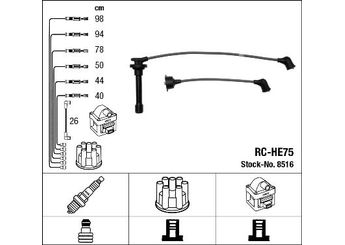 Buji Kablosu  NGK 8516  32700PAAA02 32700-PAA-A02 32700PCA003 32700-PCA-003 32700POHA00 32700-POH-A00