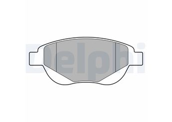 Fren Disk Balata Ön DELPHI LP3638   1609816580 1611718780 1613704080 1619790480