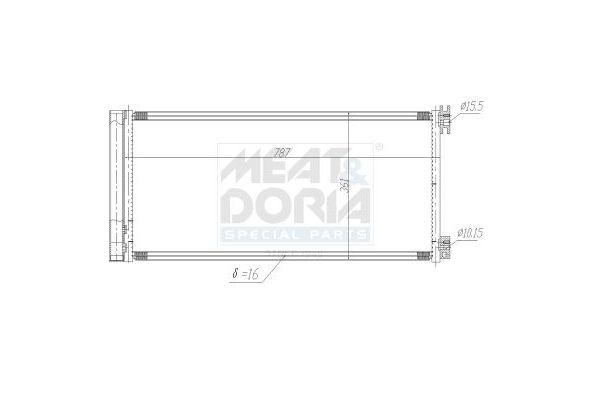 Klima Radyatörü  Fiat Talento P.Van (296)(06.2016->)  ORİS CRN980016