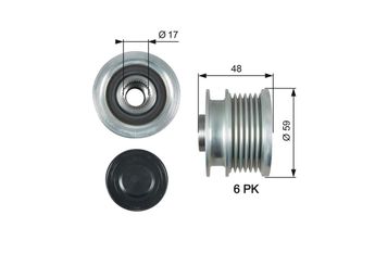 Alternatör Kasnağı  GATES OAP7178  1204291 55565443