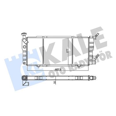 Su Radyatörü  Peugeot 309 (02.1986->)  KALE 137800