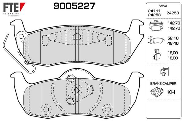 Fren Disk Balata Arka FTE 9005227