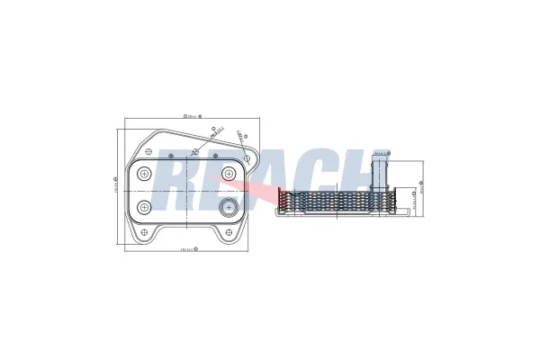 Motor Yağ Soğutucu  Mercedes Viano 4 Matıc (639)(06.2006->)  BITAPART BME240001