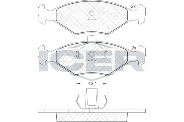Fren Disk Balata Ön WONGA 271056
