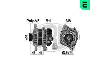 Alternatör  ERA 209322  3730003150 37300-03150