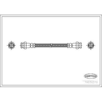Fren Hortumu Arka Sağ veya Sol Mazda 323 Sedan (BD1)(11.1980->)  CORTECO 19030370