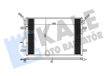 Klima Radyatörü  KALE 375700  8E0260401A 8E0.260.401 A 8E0260401B 8E0.260.401 B 8E0260403A 8E0.260.403 A 8E0260403B 8E0.260.403 B