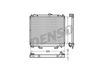 Su Radyatörü  DENSO DRM45015  DRM45015 1350A155 MR529225 MR968133 MR968289