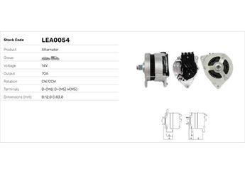 Alternatör  LUCAS ELEKTRIK LEA0054  5023518 5023519 5023520 6196157 87BB10300DA 87BB10300HA 87BB10300HB 87BB10346CA 87BB10346CB 87BB10346DA 87BB10346DB 87BB10346GA 87BB10346GB 87BX10300CB 88BB10300GA 88BB10300GB 88BB10300HA 88BB10346GA 88BB10346GB 88BX10300GB