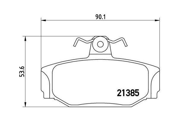 Fren Disk Balata Arka Volvo S90 Sedan (12.1996->)  MAGNETI MARELLI 363700486009