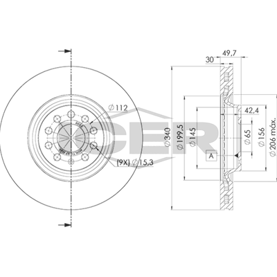 Fren Disk Ayna Ön Sağ ve Sol Volkswagen Golf VII Variant (BV5)(01.2017->2020)  MGA 50771