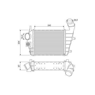 Turbo Radyatörü  Alfa Romeo 156 (116)(1997->)  MAHLE CI 195 000S