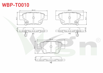 Fren Disk Balata Arka WGN WBP-TO010  