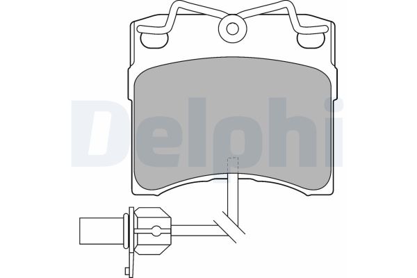 Fren Disk Balata Ön Volkswagen T4 Transporter P.Van/Minibüs Syncro (08.1992->2003)  DELPHI LP1535