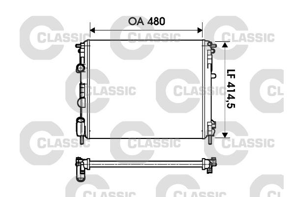 Su Radyatörü  BMW Z4 M Serisi Roadster (E85)(2006->)  VALEO 232621