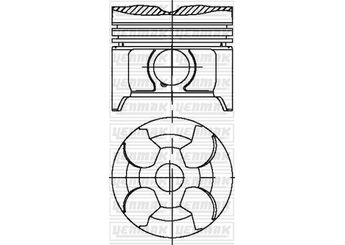 Piston (87.50MM-0.50)  YENMAK 31-04694-050  A6060300617 0023001