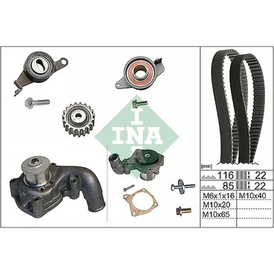 Triger Kayış Seti  Ford Fiesta 3/5 Kapı (1996->)  INA 530 0010 31