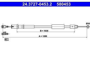 El Fren Teli Arka Sol ATE 24.3727-0453.2  A6394203585 6394270438 639 427 04 38 A6394270438 A 639 427 04 38