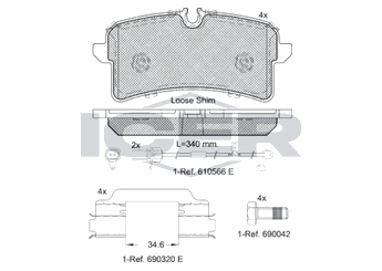 Fren Disk Balata Arka VALEO 670262  4H0698451H 95B698451 95B 698 451 95B698451A 95B 698 451 A 95B698451F 95B 698 451 F 95B698451J 95B 698 451 J 95B698451L