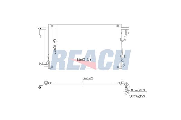 Klima Radyatörü  Kia Cerato (LD)(2004->)  MANDO 062F000