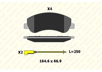 Fren Disk Balata Ön KALE BALATA 24484 185 05  6C11 2K021 A1E T175673