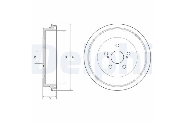 Kampana Arka Sağ veya Sol Toyota Verso-S (NLP1/NSP1)(2010->)  DELPHI BF610