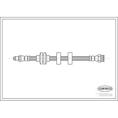 Fren Hortumu Ön Sağ veya Sol Fiat Doblo (119) Panorama (08.2005->)  CAVO C901 030A