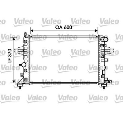 Su Radyatörü  Mercedes CLK Cabrio (BM 208)(04.1998->)  VALEO 734381