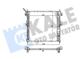 Su Radyatörü  KALE 356370  7701203218 2131009150 2131009151 2131009152