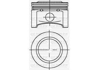 Piston (77.60MM-STD)  NÜRAL 87-71666-STD  623444 623443 0623443 0623444 623445 0623445 623475 0623475 623964 0623964 24407183 244 071 83 24407184 244 071 84 24407185 244 071 85 623 445 623 475 623 964 8950534 895 053 4 90325417 903 254 17