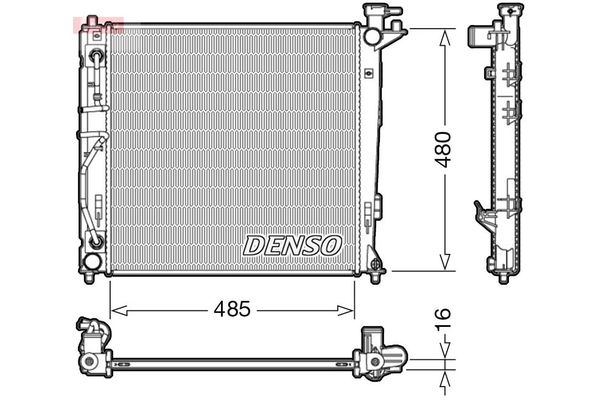 Su Radyatörü  DENSO DRM41007