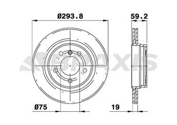 Fren Disk Ayna Arka Sağ ve Sol BRAXIS AE0199  34216855154