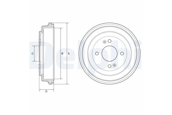 Kampana Arka Sağ veya Sol Kia Rio (JB)(2005->)  DELPHI BF580