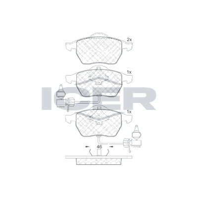 Fren Disk Balata Ön Volkswagen Passat Variant (3B6)(11.2000->2005)  OTOZONE FDO7041-R
