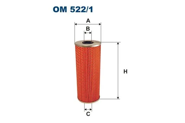 Yağ Filtresi  BMW 5 Serisi Sedan (E34)(1988->)  FILTRON OM 522/1