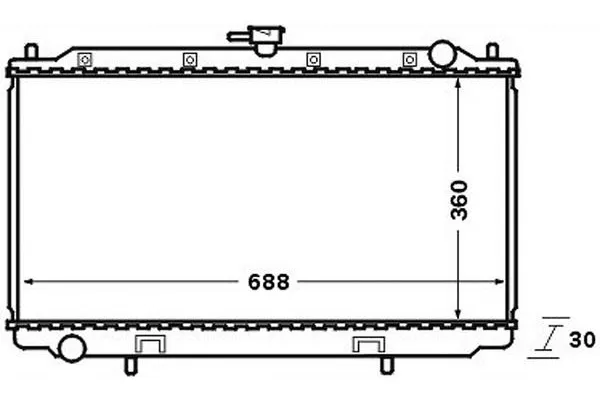Su Radyatörü  Nissan Primera 4/5 Kapı (P11)(06.1999->)  MAHLE CR 138 000S
