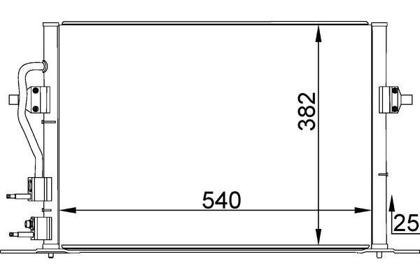 Klima Radyatörü  Ford Mondeo 4/5 Kapı (GD)(1997->)  MAHLE AC 158 000S