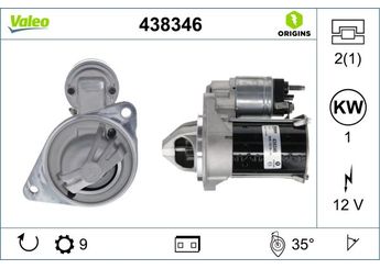 Marş Dinamosu  VALEO 438346  H1BT11000AD 2125227 2169801 H1BT11000AC H1BT-11000-AC H1BT-11000-AD H1BT11000AA RMH1BT11000AD RMH1BT-11000-AD