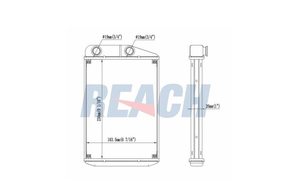 Kalorifer Radyatörü  Peugeot Boxer (335) P.Van, Camlı (H2) Aks:3450mm (2007->)  AXAM 05-18-05-4078