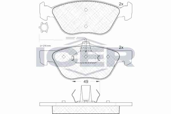 Fren Disk Balata Ön Alfa Romeo 166 (2003->)  FIAT ORJINAL 71752995