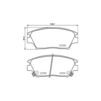 Fren Disk Balata Ön Ssangyong Korando (09.2019->)  MAGNETI MARELLI 363700477001